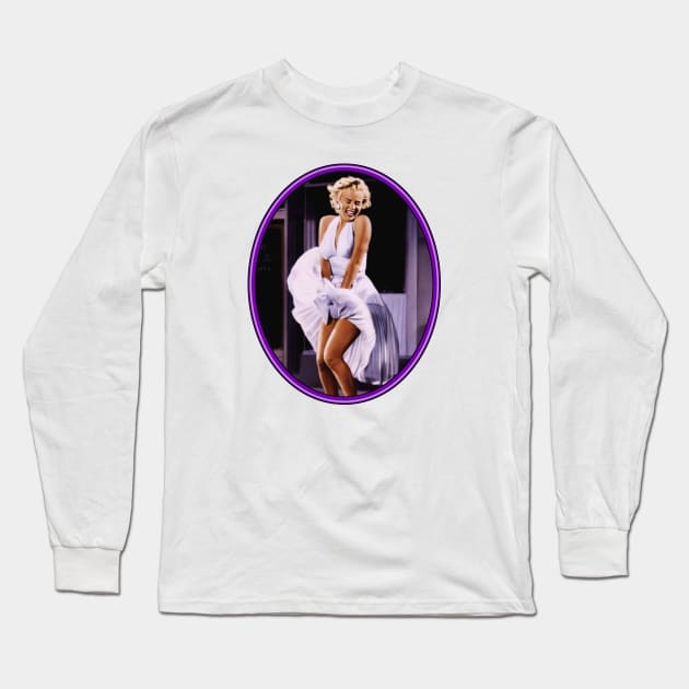 Marilyn Monroe: Subway Grate Long Sleeve T-Shirt by Noir-N-More